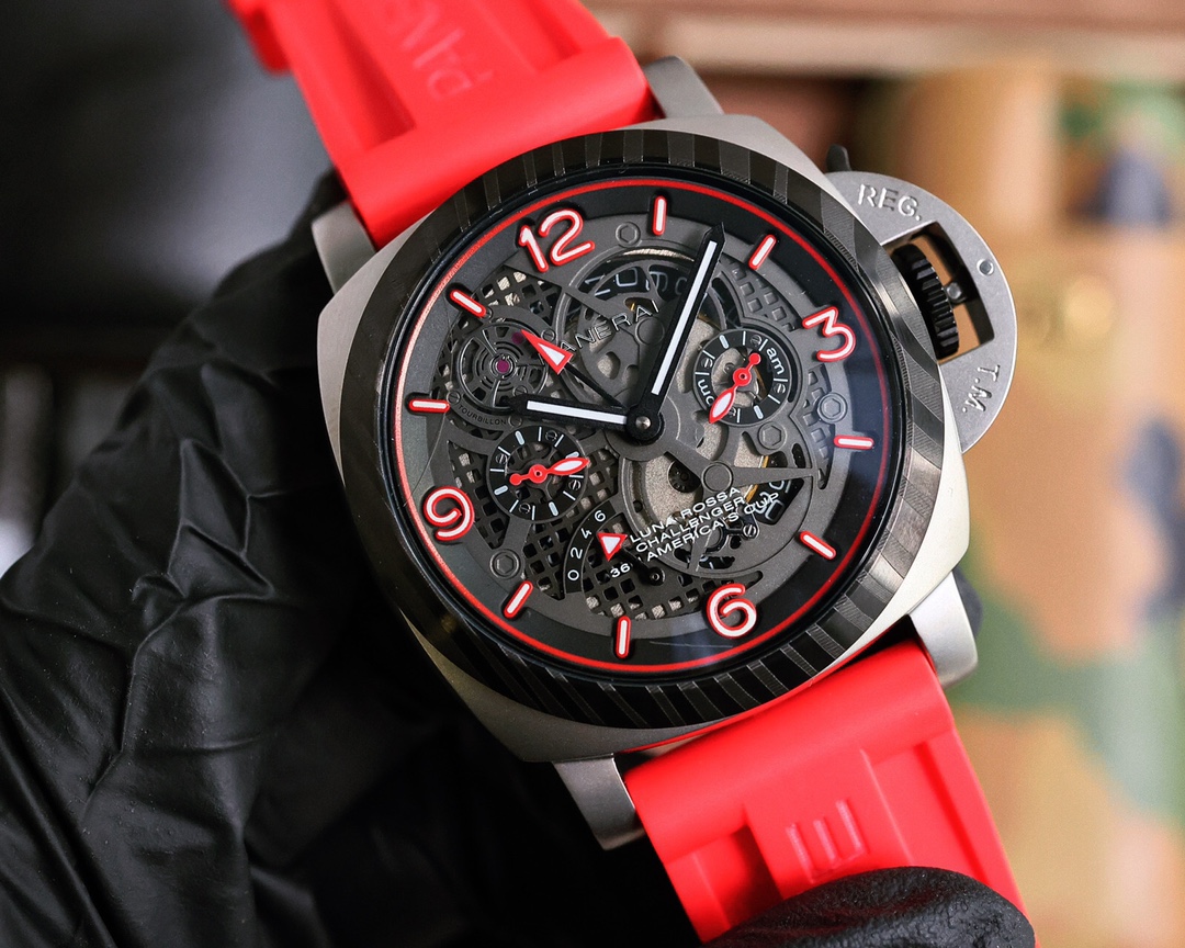 Panerai Luminor Curved coated glass Red